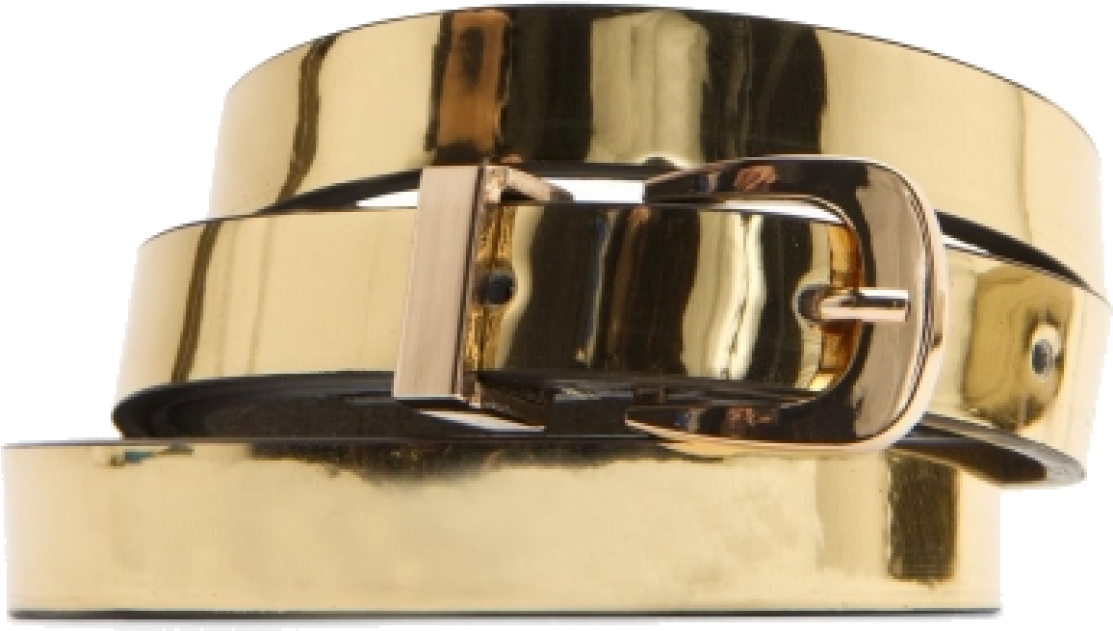 Gold Buckle Belt Product Photo PNG