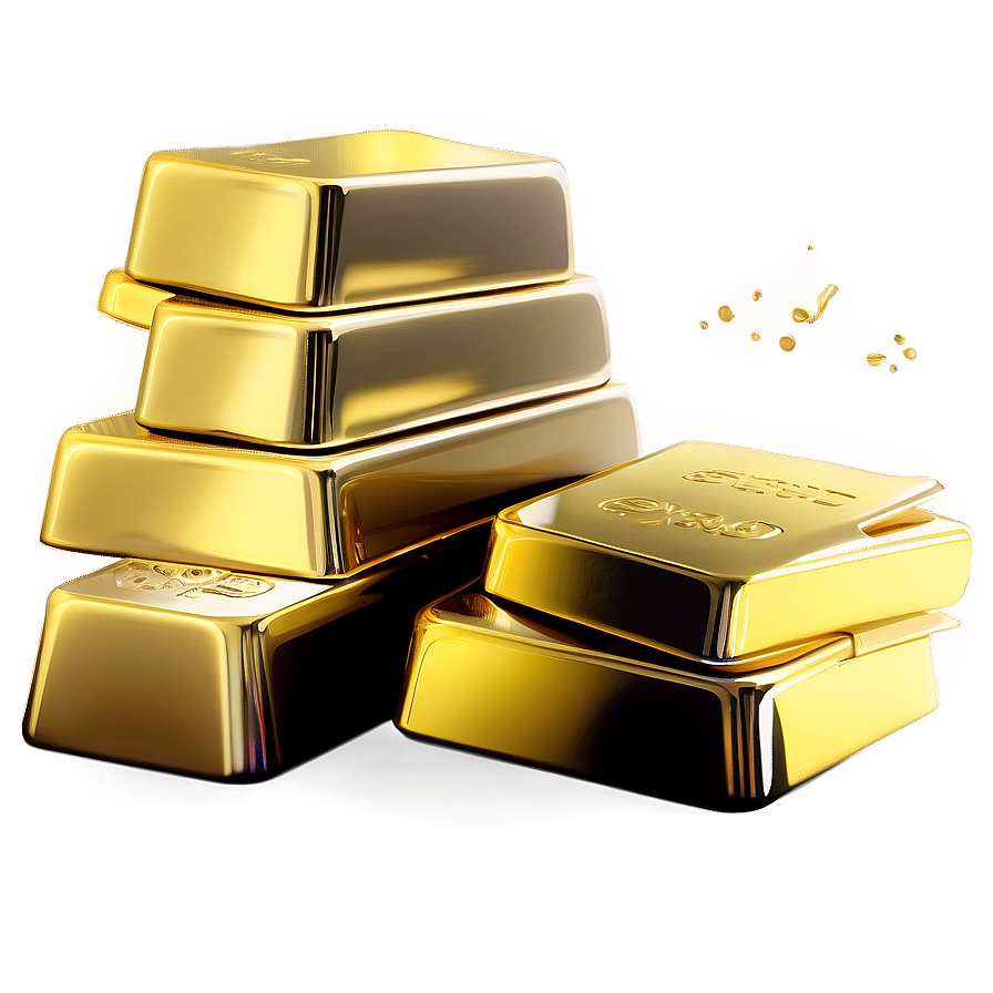 Gold Bullion Stack Png Xur PNG