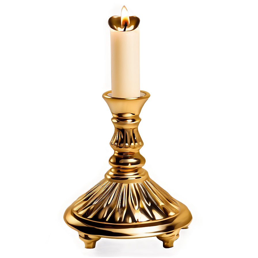 Gold Candle Holder Png Alc PNG