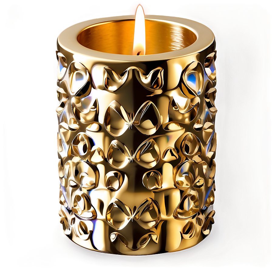 Gold Candle Holder Png Gbd PNG