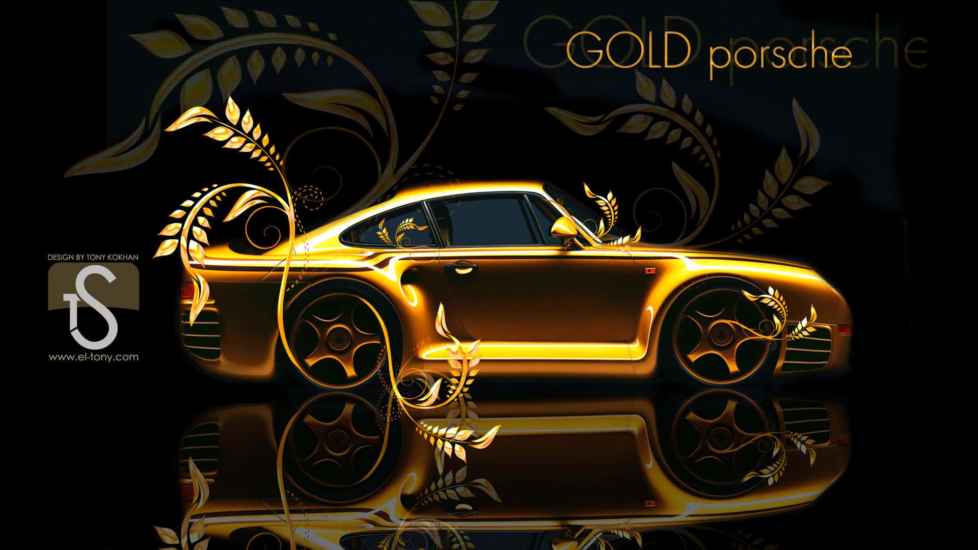Macchined'oro Porsche Sfondo