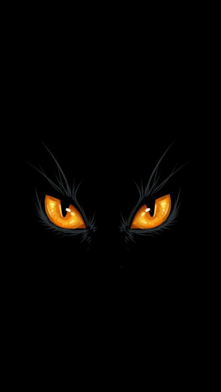 Gold Cat Eyes Graphic Art Background