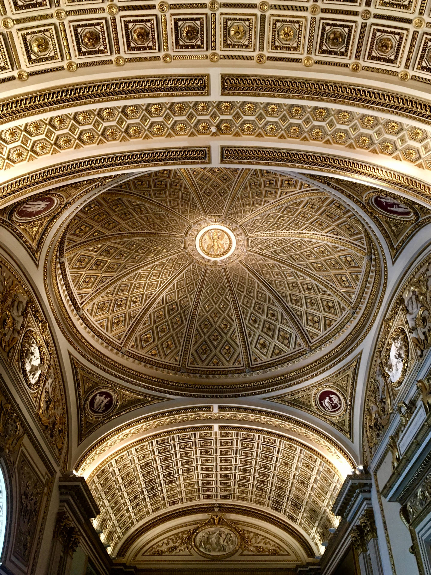 Gold Ceiling At Uffizi Gallery Wallpaper