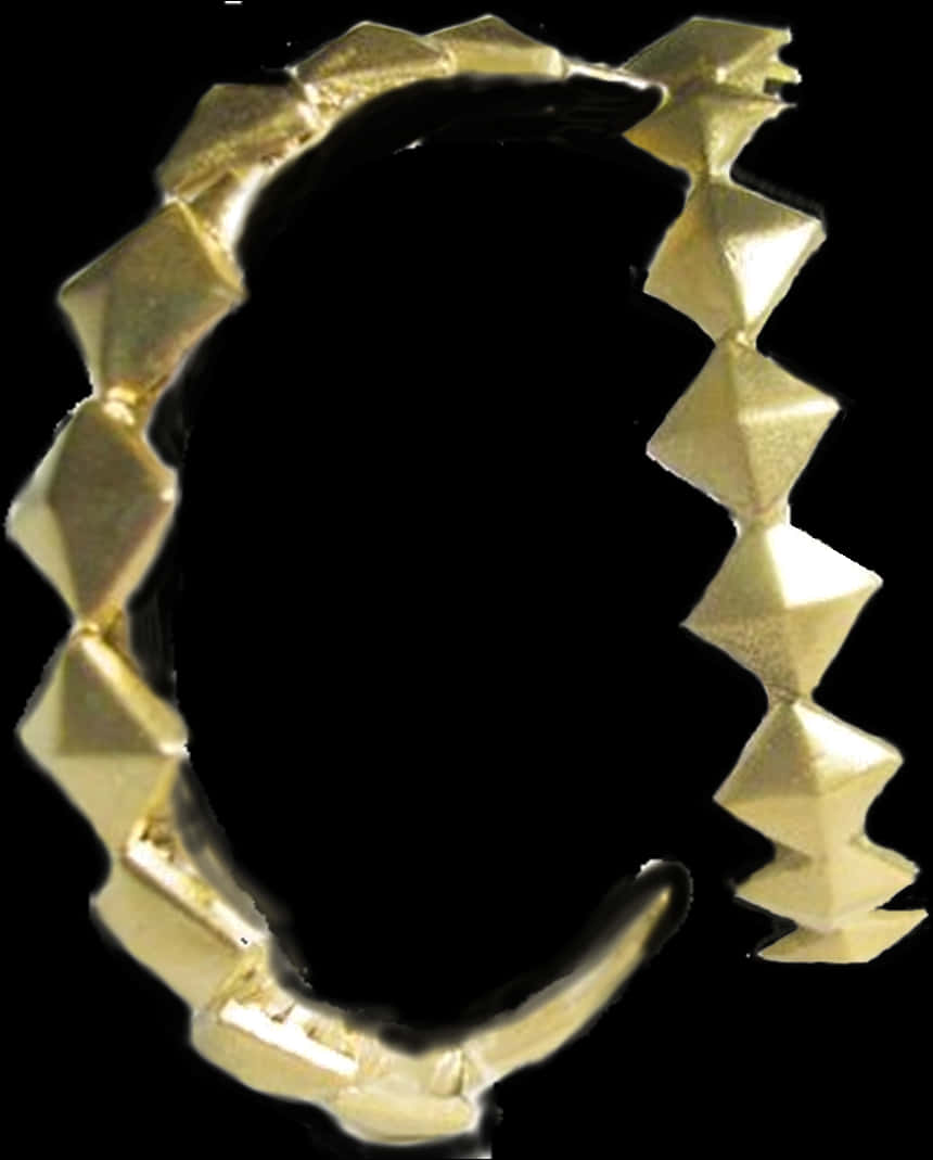 Gold Chain Isolatedon Black PNG