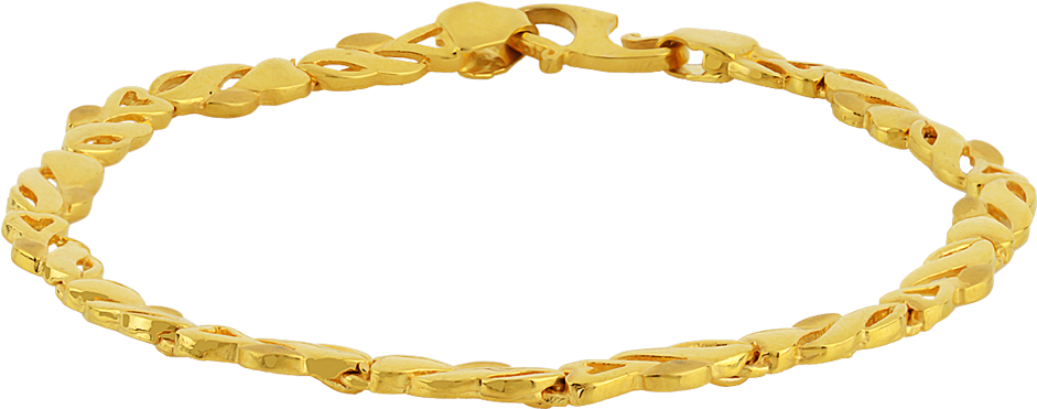 Gold Chain Bracelet Transparent Background PNG