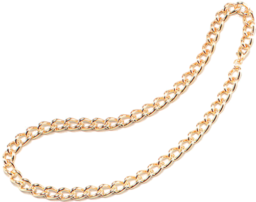 Gold Chain Gangster Accessory PNG