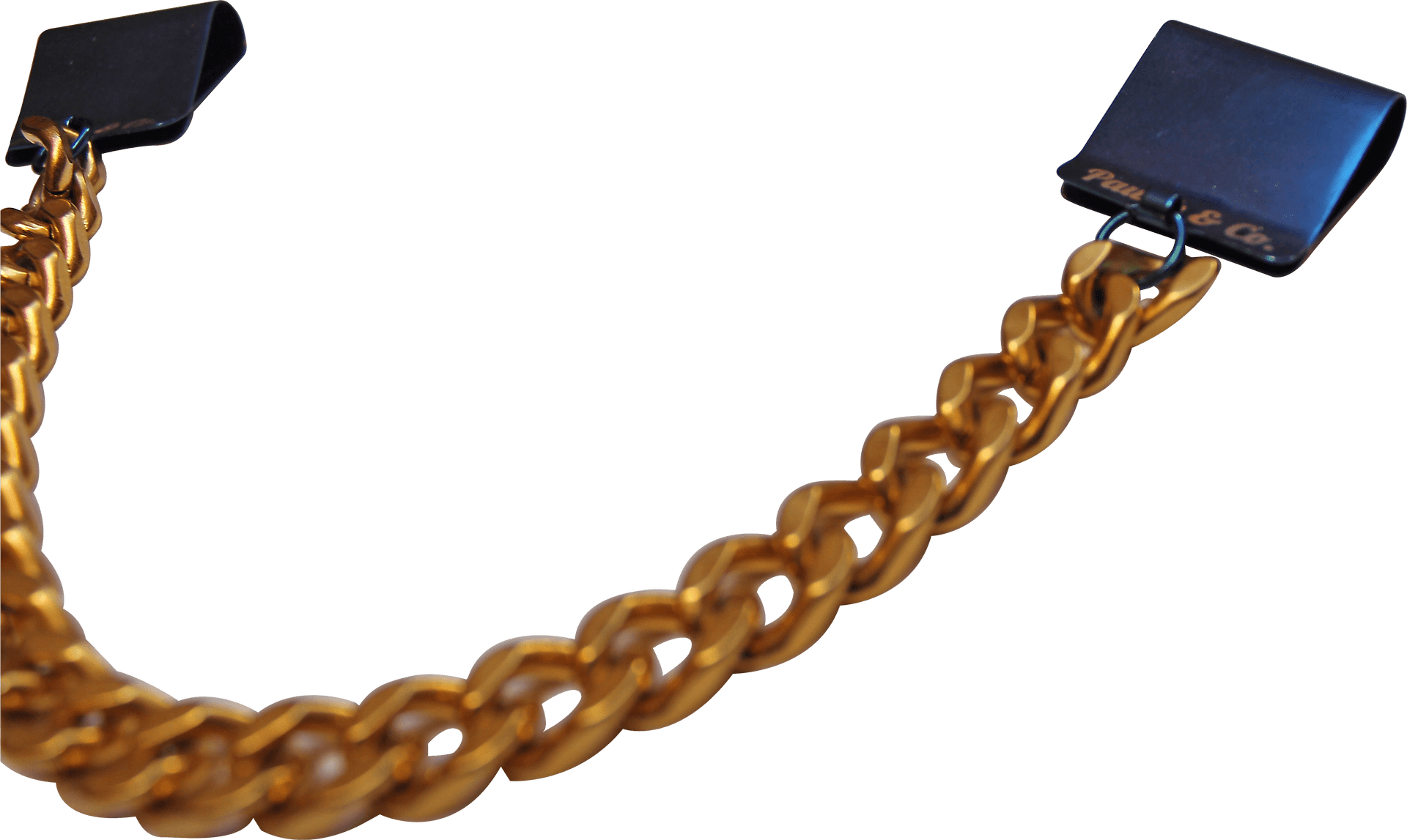 Gold Chain Gangster Style PNG