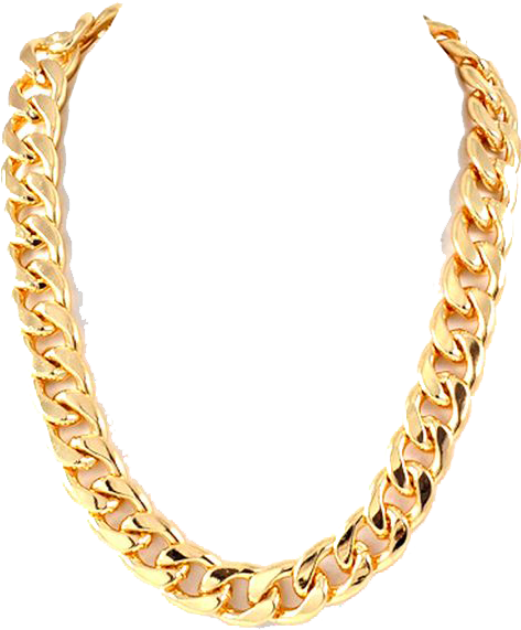 Gold Chain Gangster Style PNG