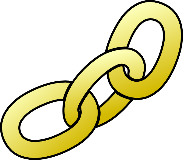 Gold Chain Link Illustration PNG