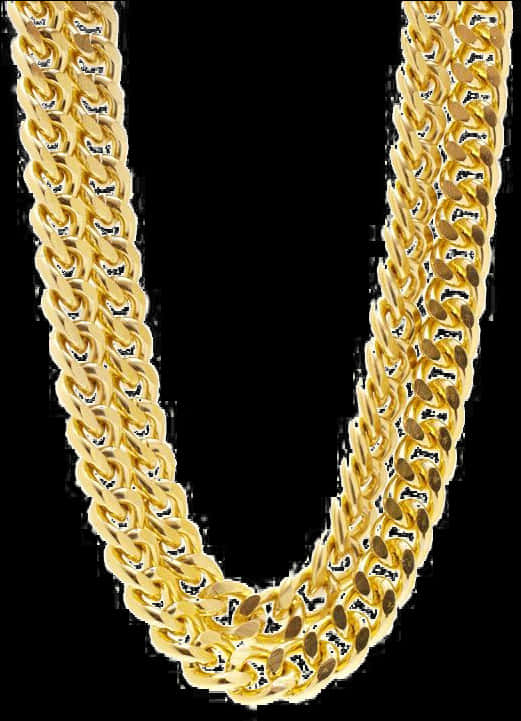 Gold Chain Thug Life Accessory PNG