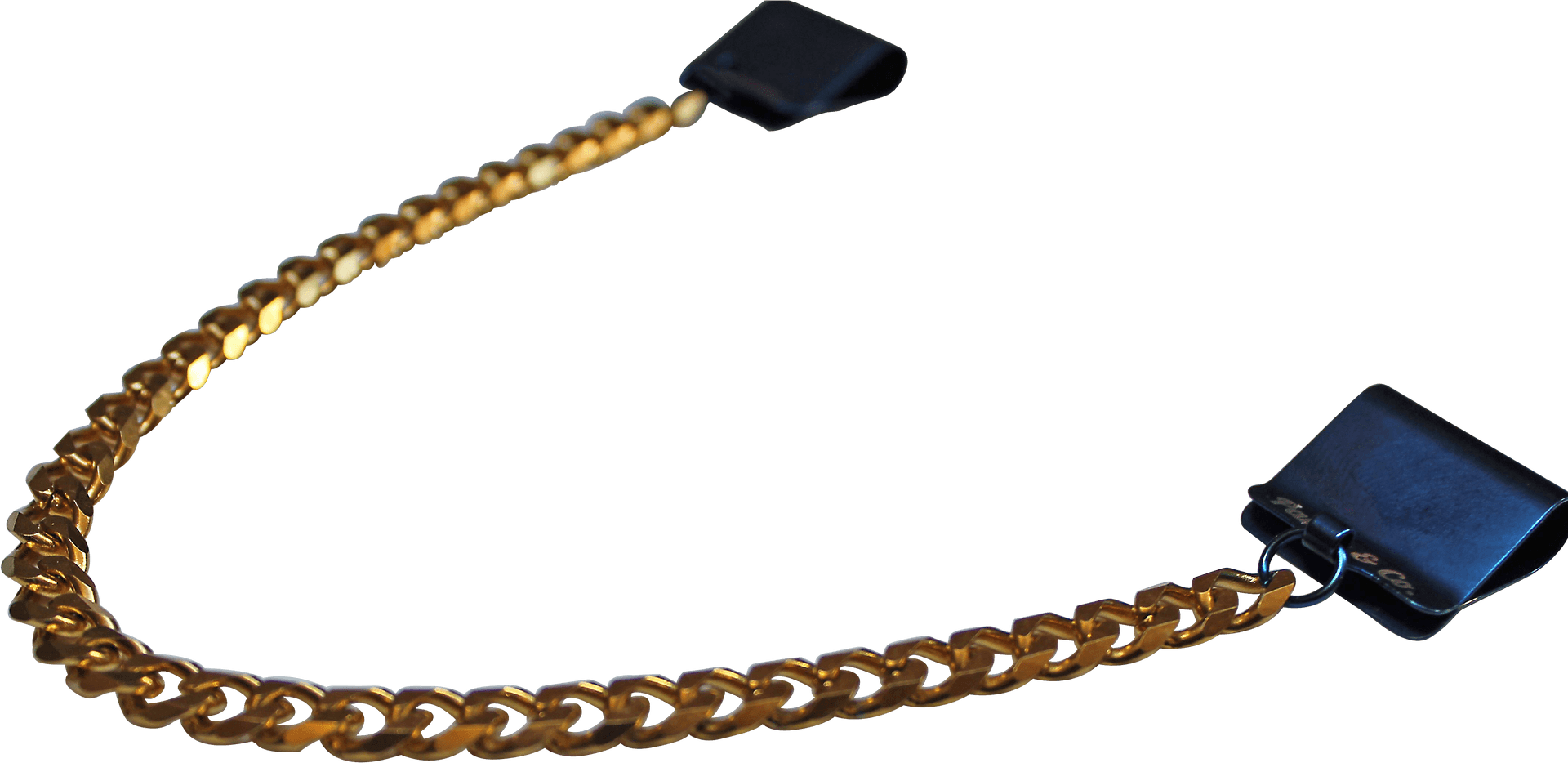 Gold Chain Wallet Accessory Gangster Style PNG