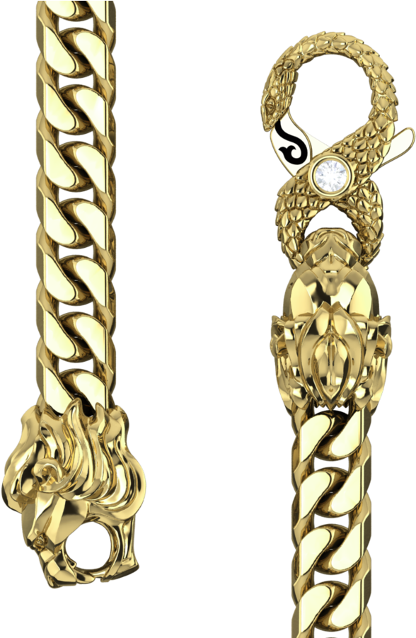 Gold Chains Design Variety PNG