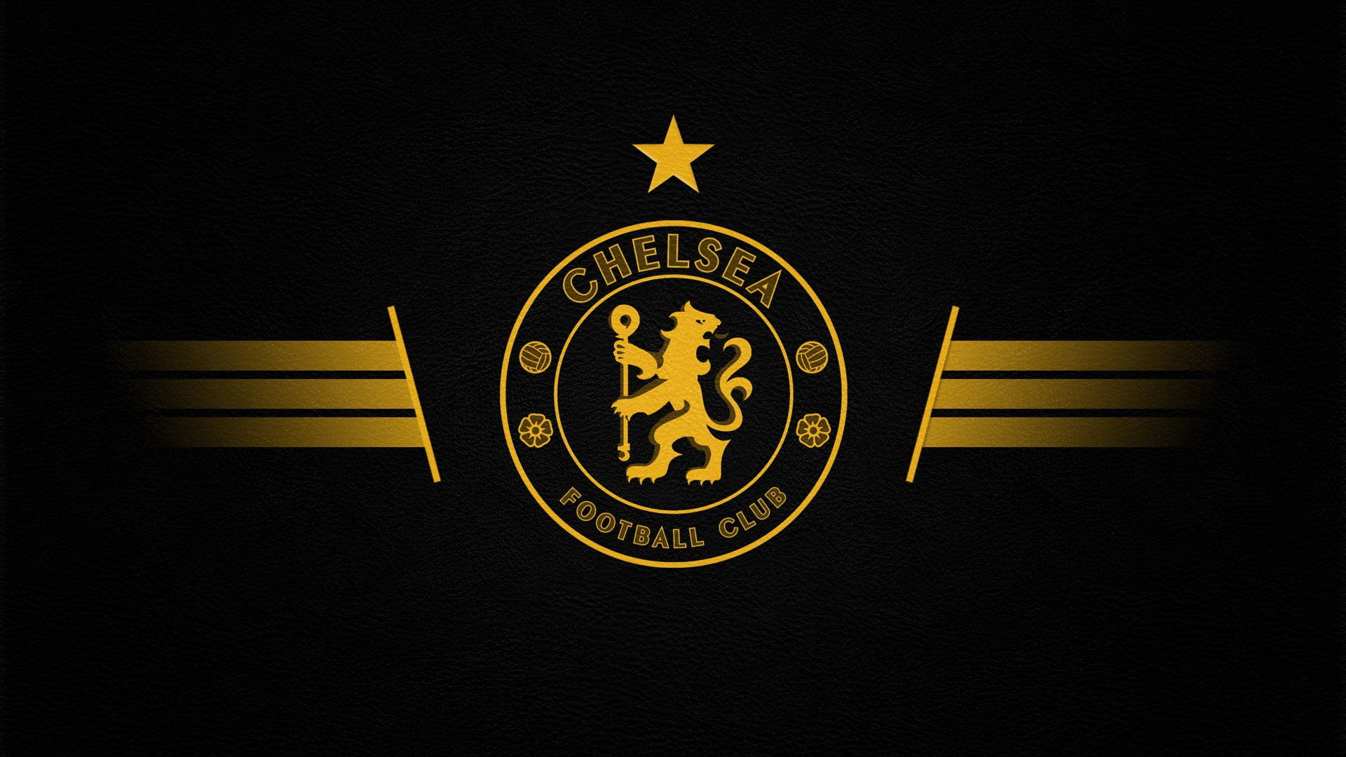 Gold Chelsea Fc Logo Wallpaper