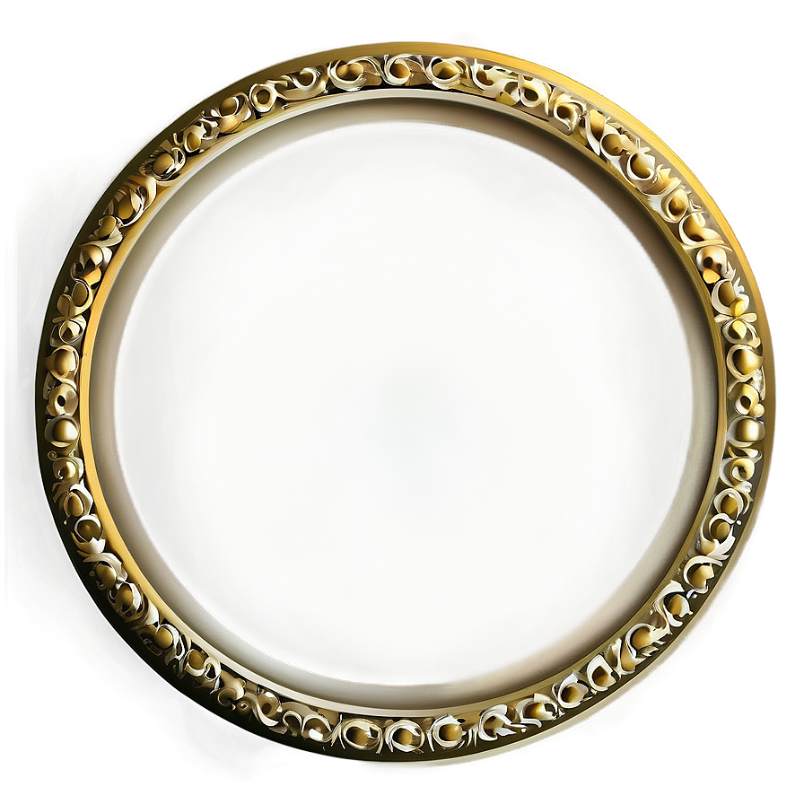 Gold Circle Border Clipart Png Ymk PNG