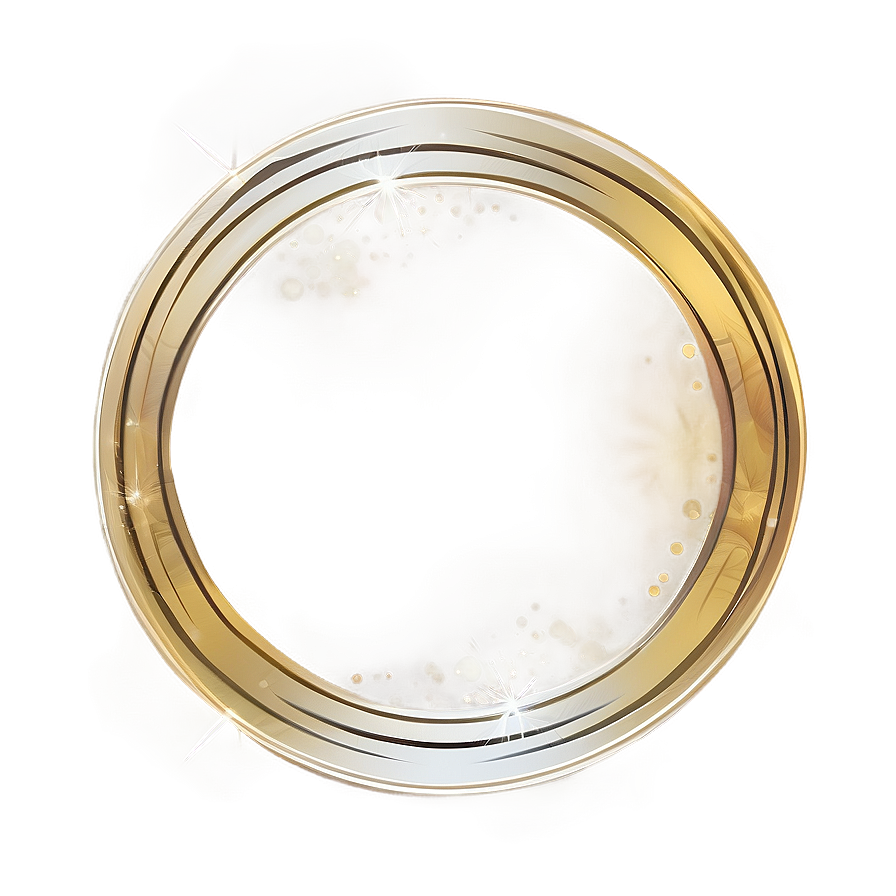 Gold Circle Border For Monograms Png Xab PNG