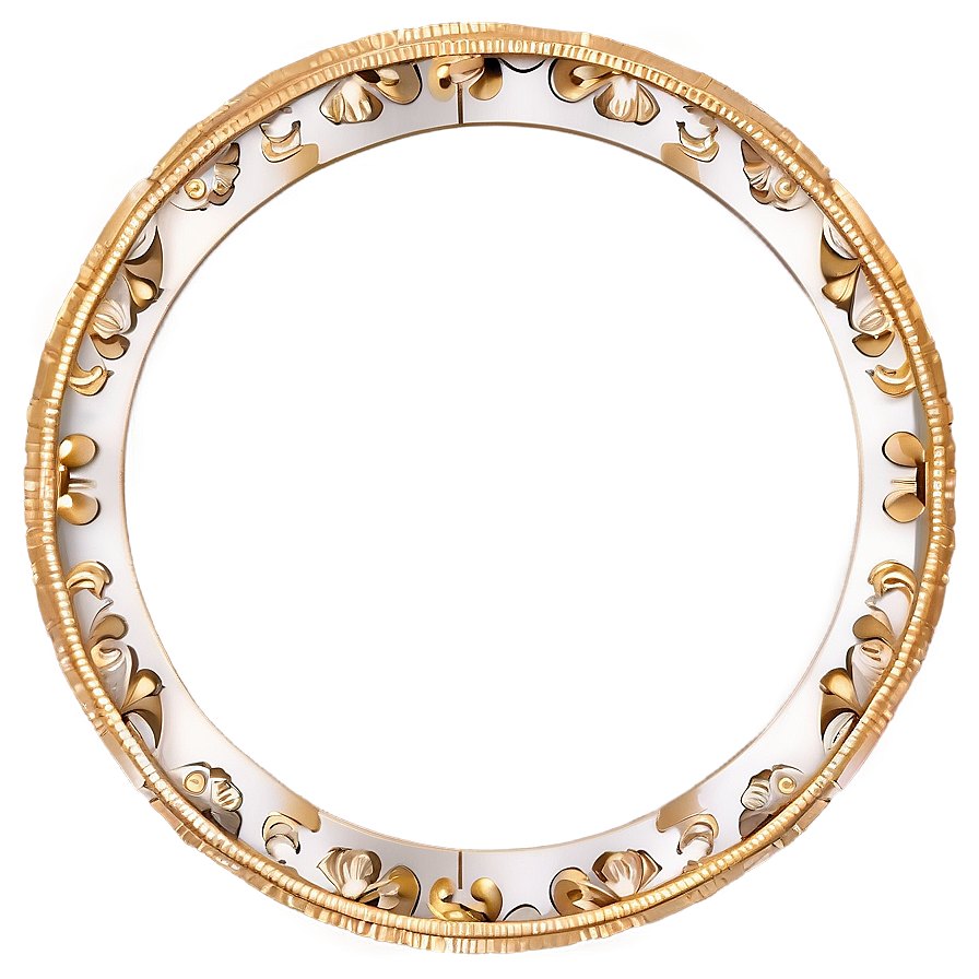 Gold Circle Line Border Png 66 PNG
