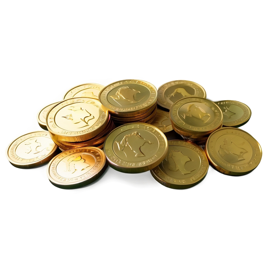 Download Gold Coins And Cash Png Esy | Wallpapers.com