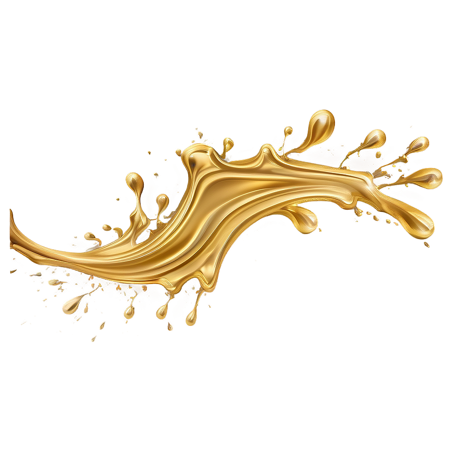 Gold Color Splash Png 06252024 PNG