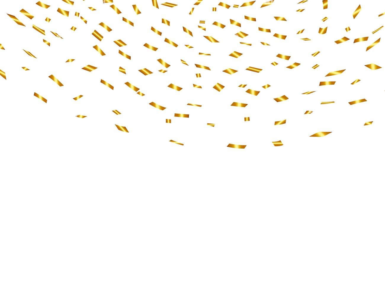 Confetti Falling On A White Background