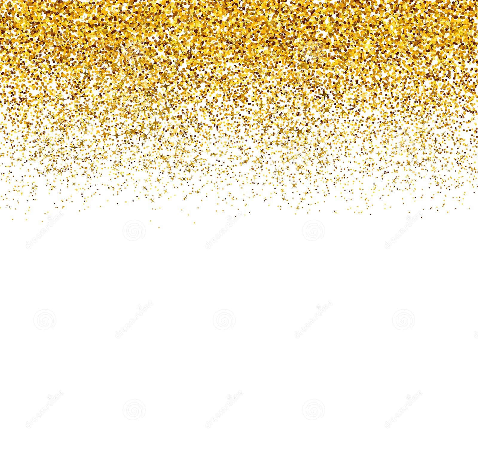 Gold Glitter Background Stock Photo