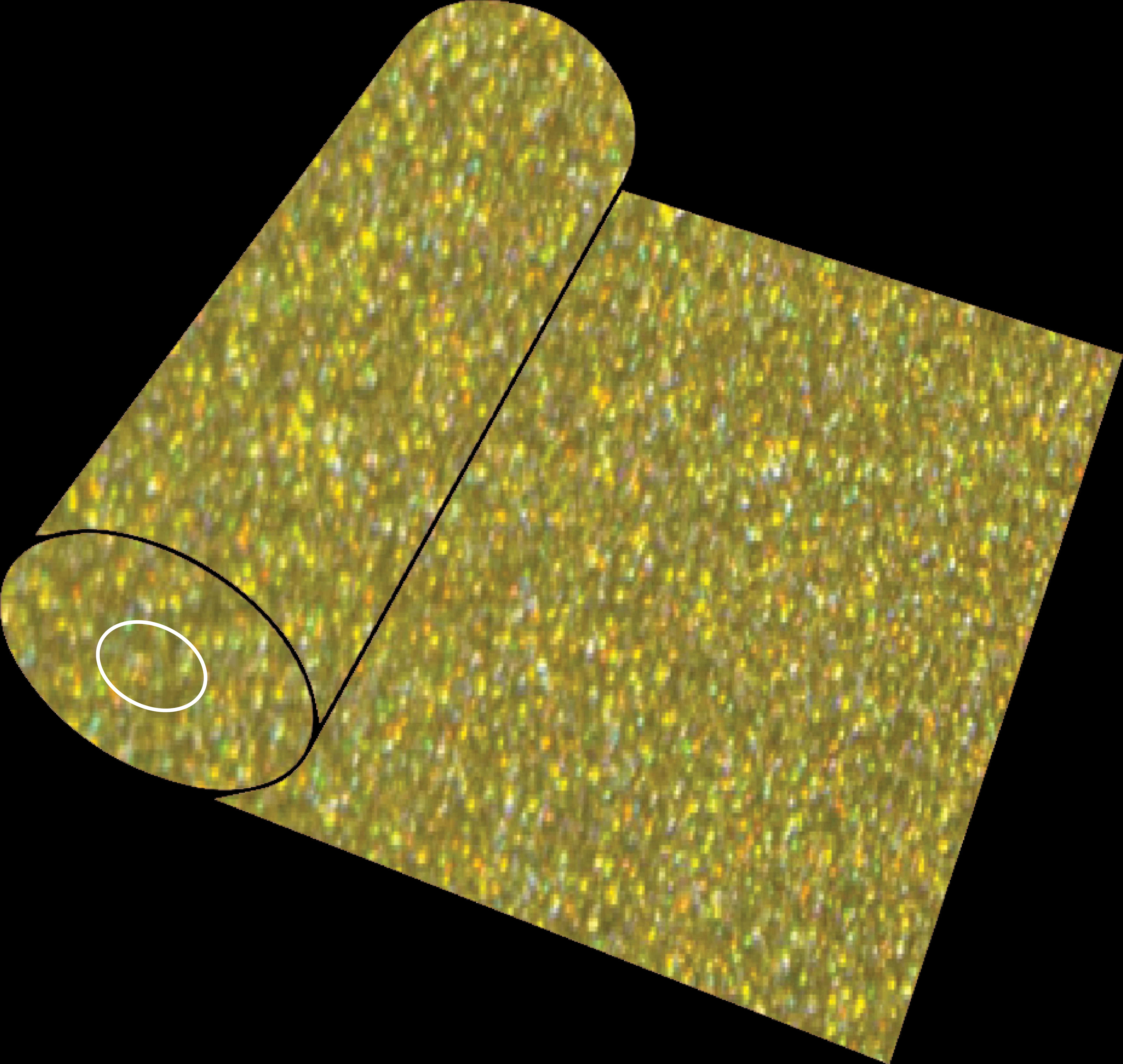 Gold Confetti Roll Texture PNG