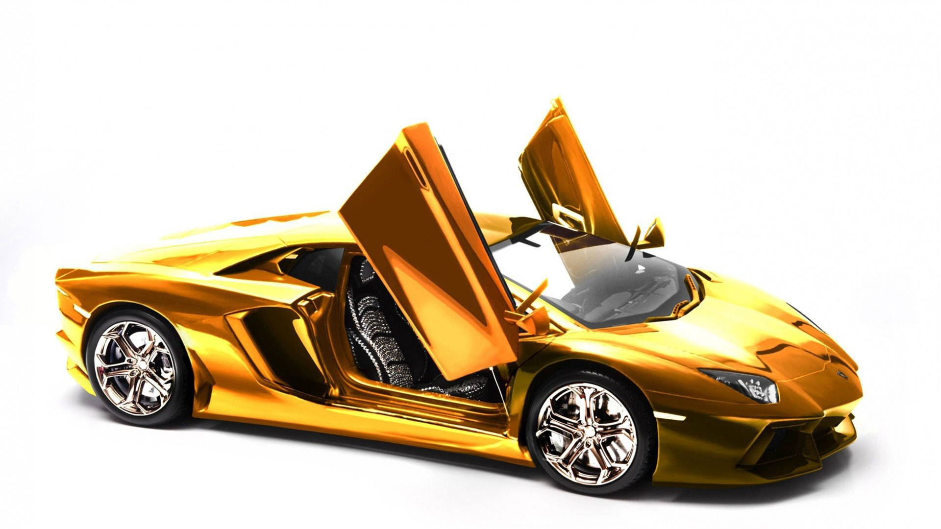 Luxurious Gold Cool Car Wallpaper