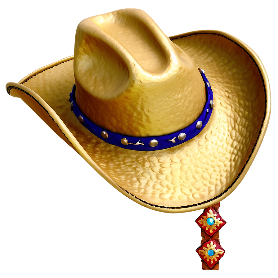 Gold Cowgirl Hat Png Qmt PNG