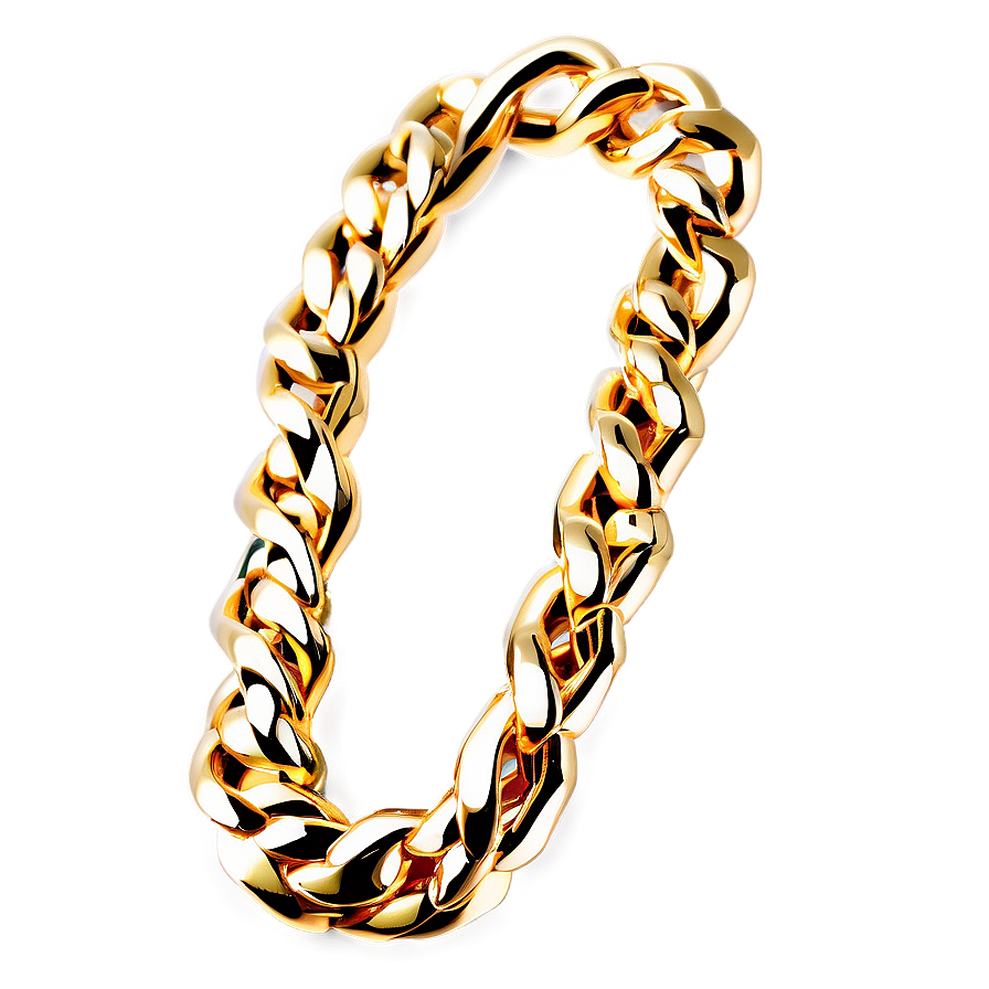 Gold Cuban Link Chain Png 13 PNG