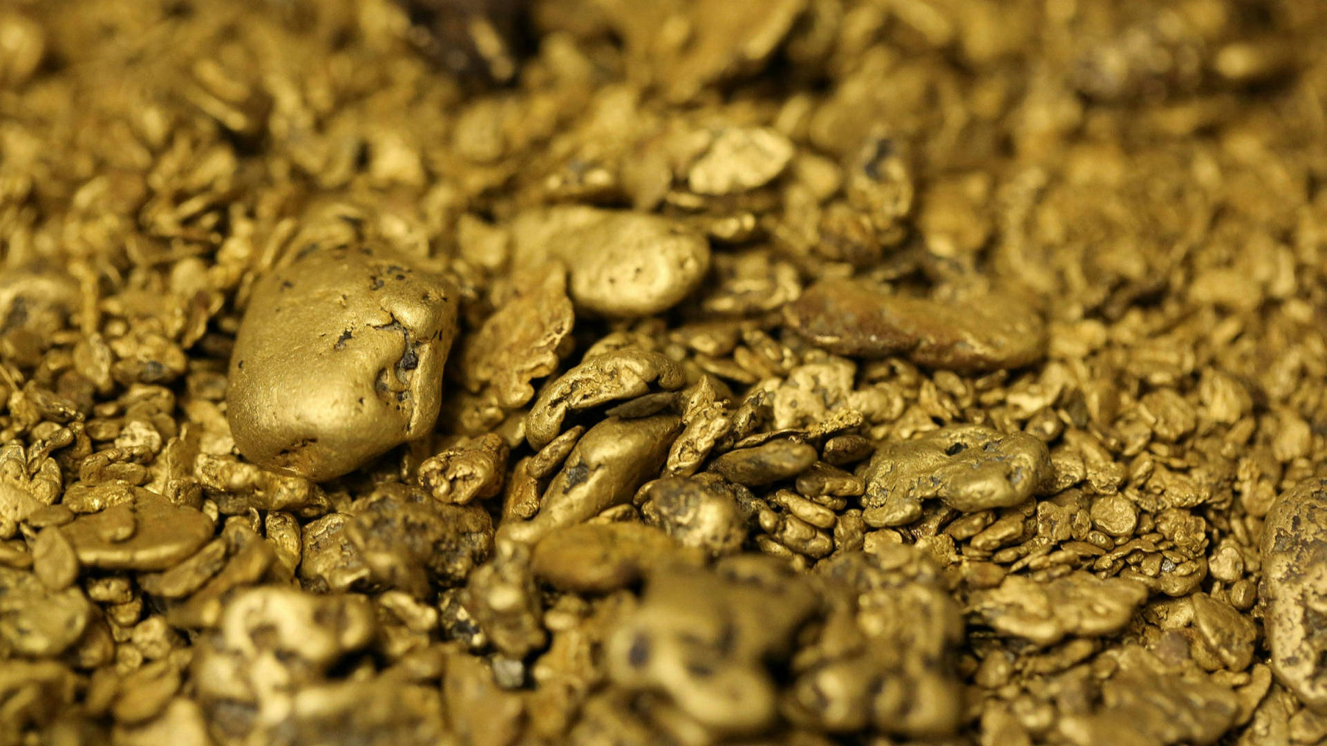 Gold Deposits Collected From Goldmines Wallpaper
