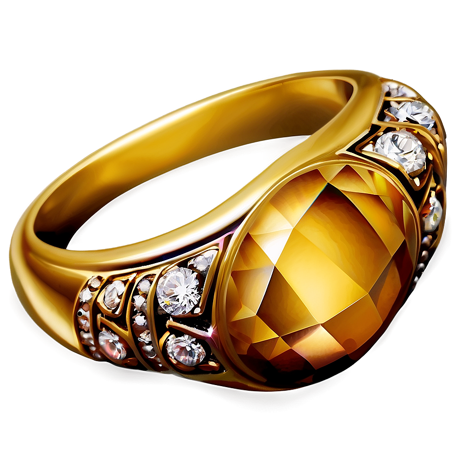 Gold Diamond Ring Png 90 PNG