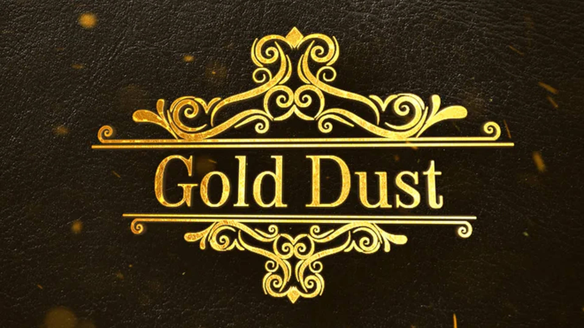 Gold Dust Fancy Banner Wallpaper