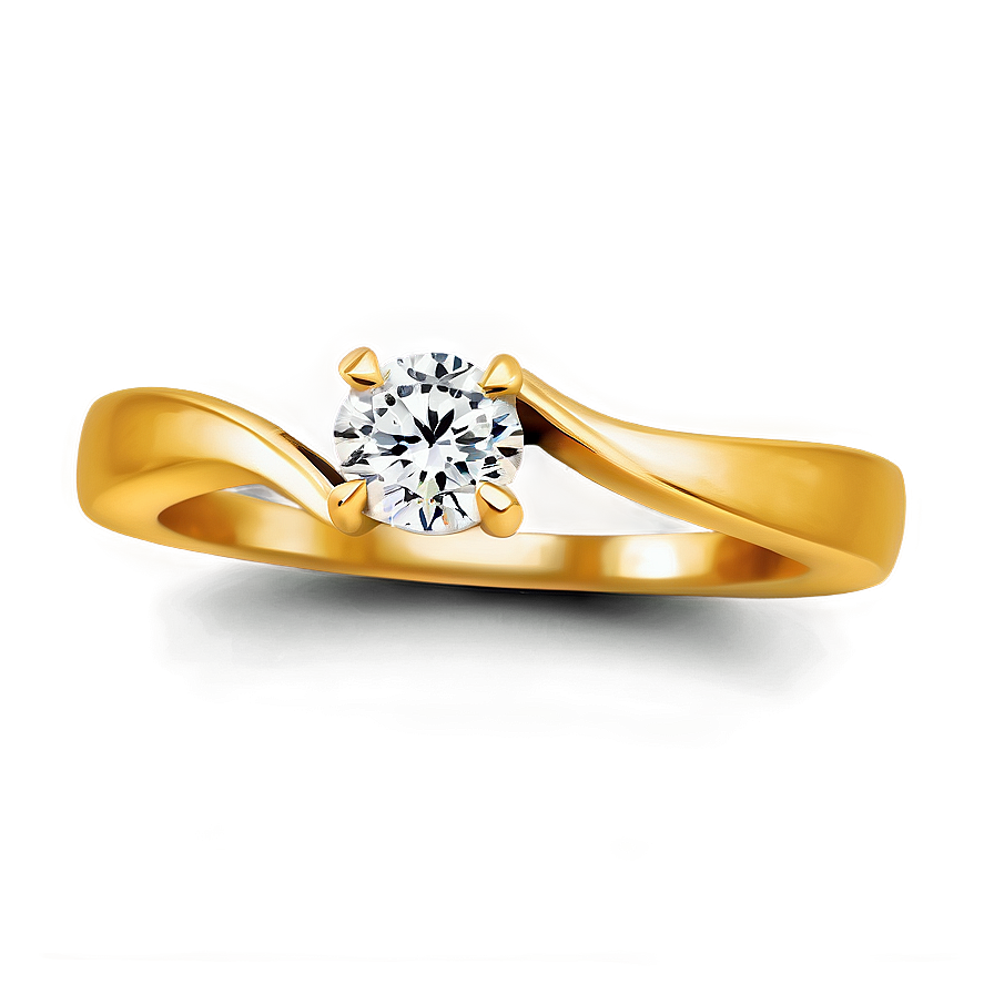 Gold Engagement Ring Png Kmt PNG