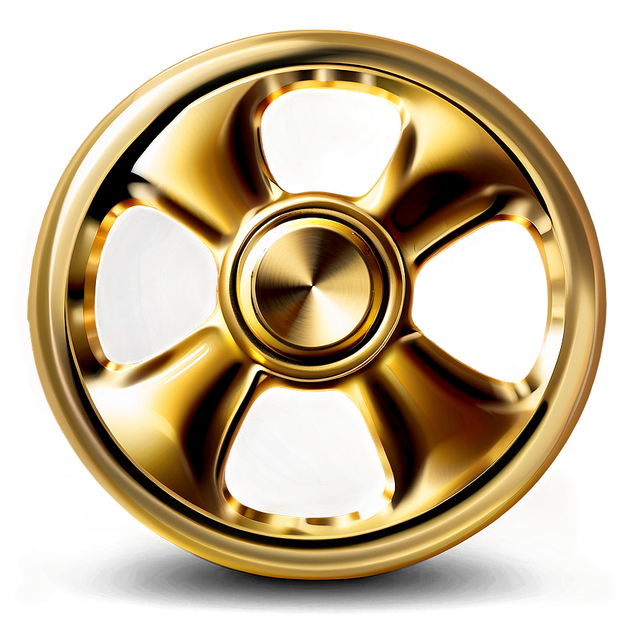 Gold Fidget Spinner Png 3 PNG