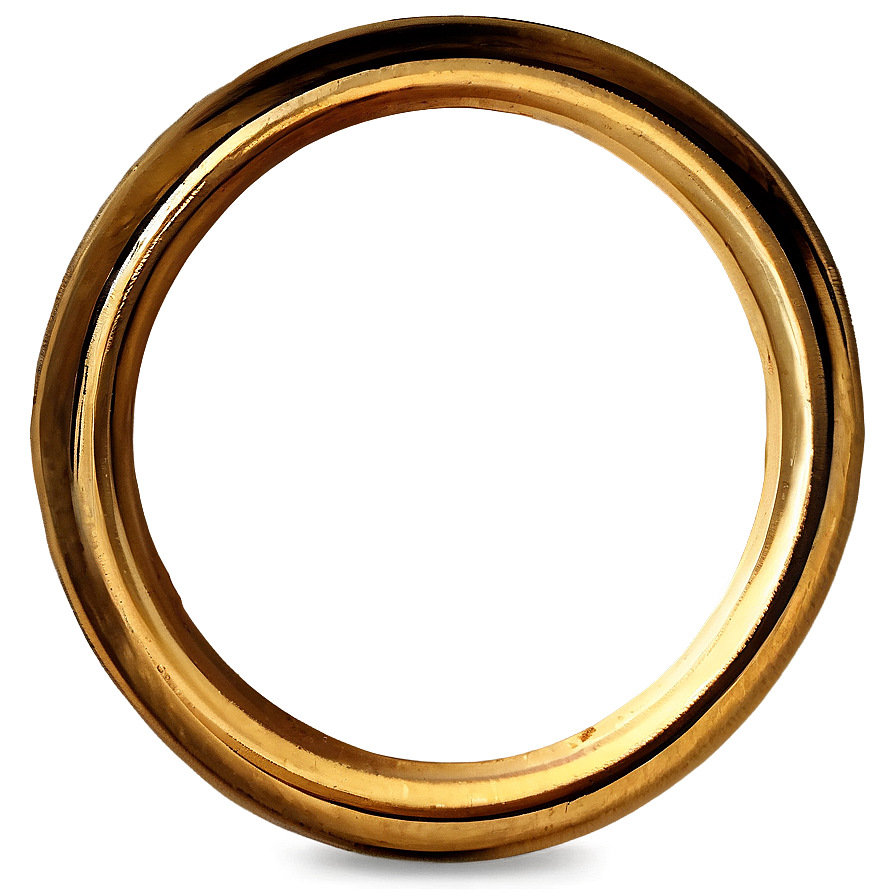 Download Gold Foil Circle Frame Png Cuo | Wallpapers.com