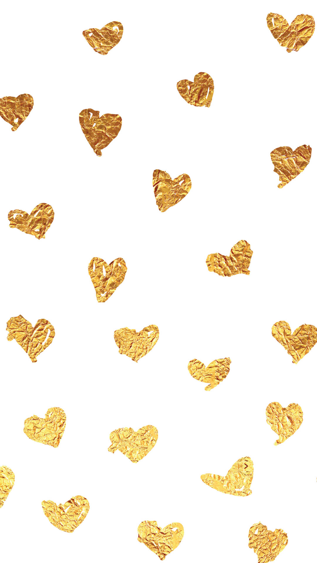 Gold Foil Hearts