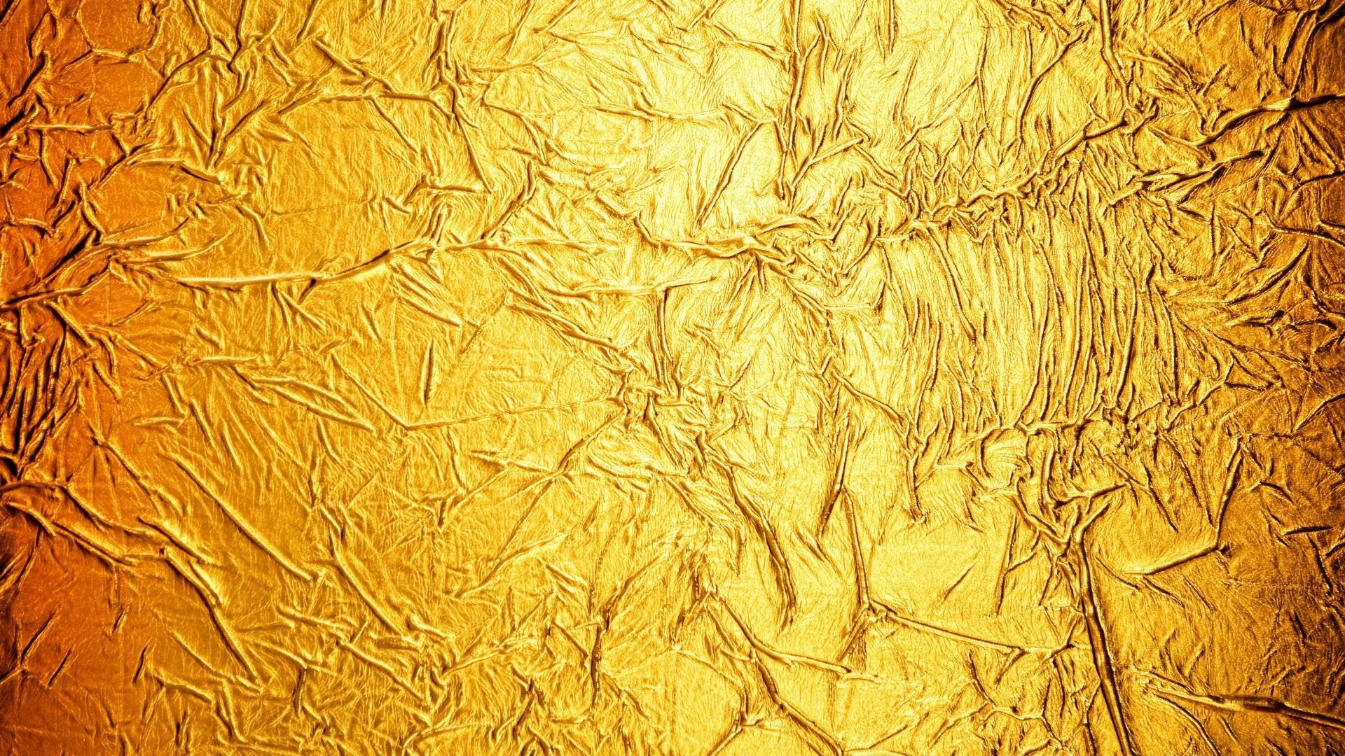 Gold Foil Wrinkled Paper
