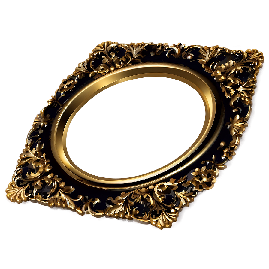 Gold Frame Silhouette Png Ayh47 PNG