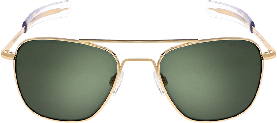 Gold Framed Aviator Sunglasses PNG