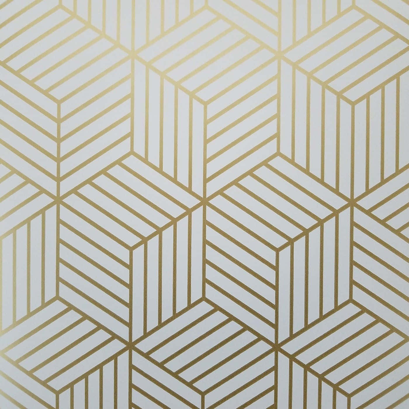 Guldgeometriskt Samtida Wallpaper