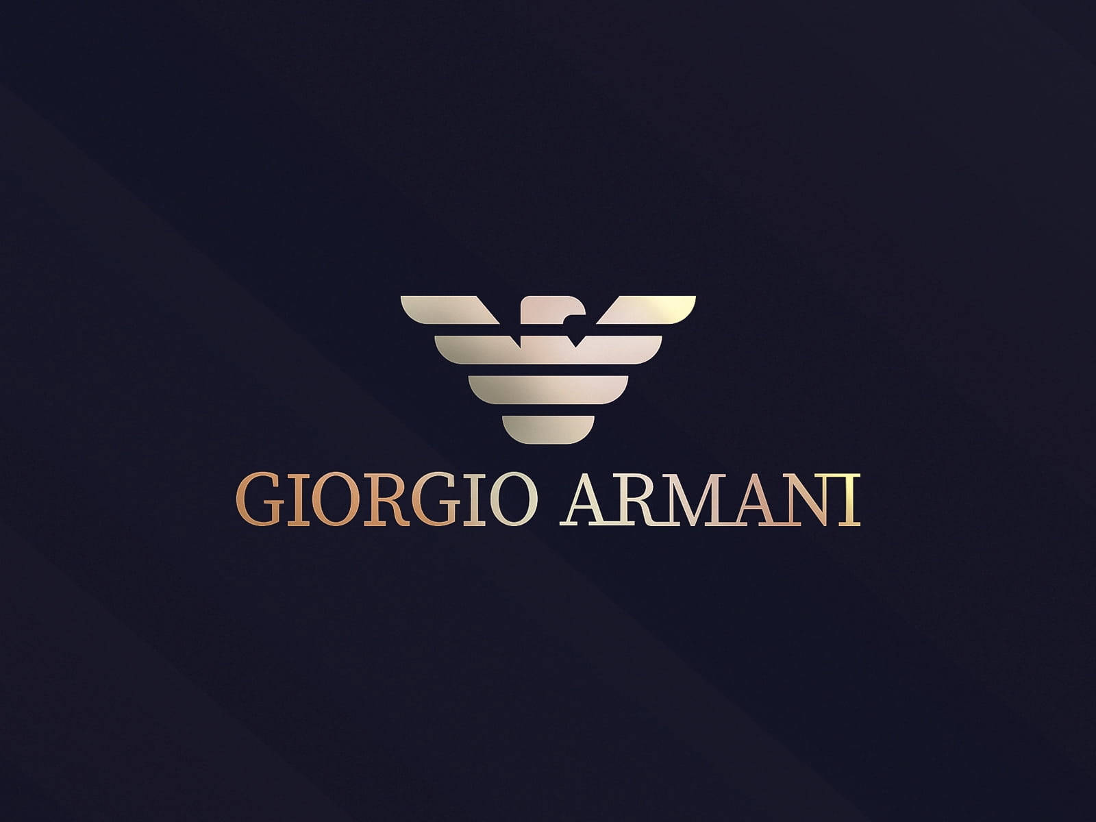 Guld Giorgio Armani Logo Tapet til mobiler Wallpaper
