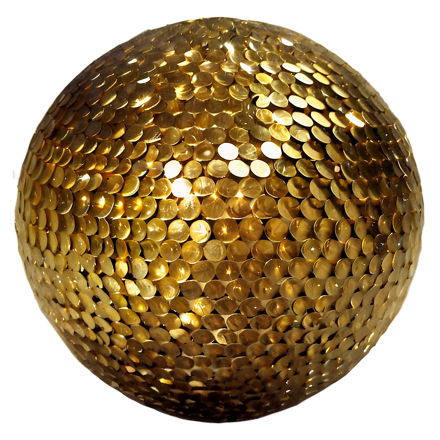 Gold Glitter Ball Png Jdm29 PNG