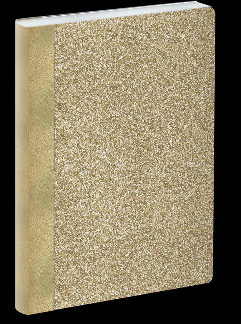 Gold Glitter Covered Book PNG
