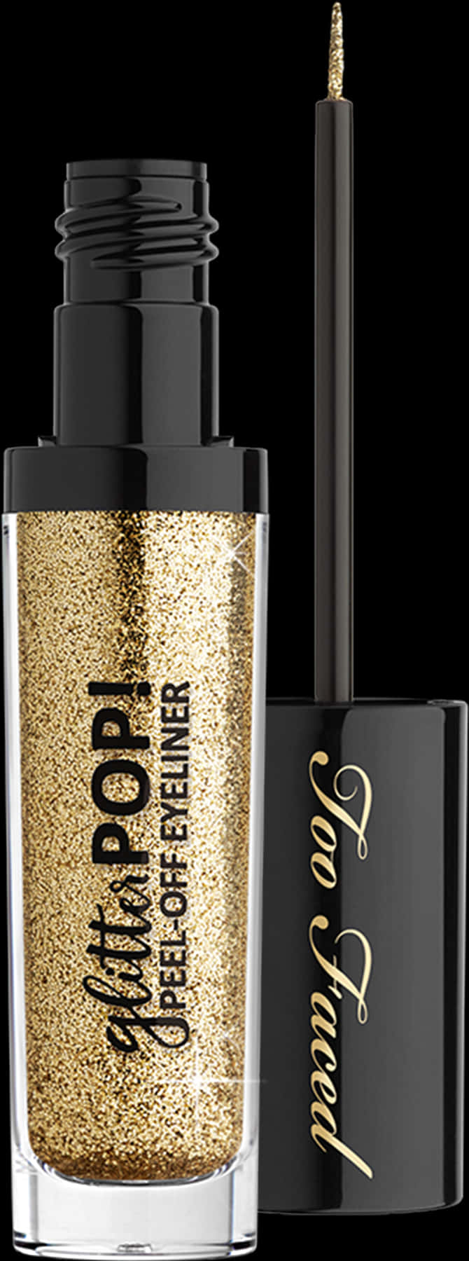 Gold Glitter Eyeliner Packaging PNG