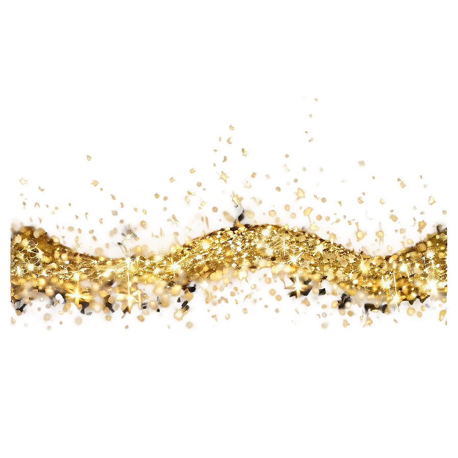 Gold Glitter Flicker Png 05232024 PNG