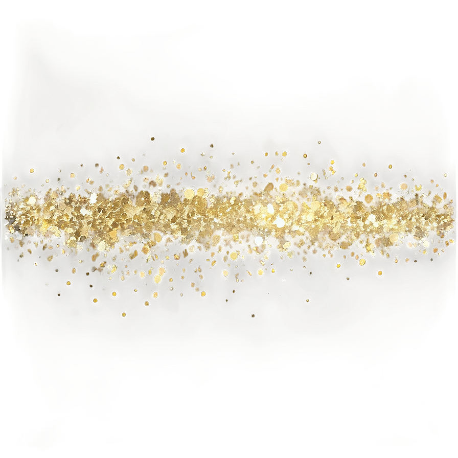 Gold Glitter Line Effect Png 06272024 PNG