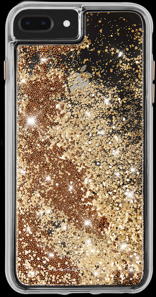 Gold Glitter Phone Case PNG