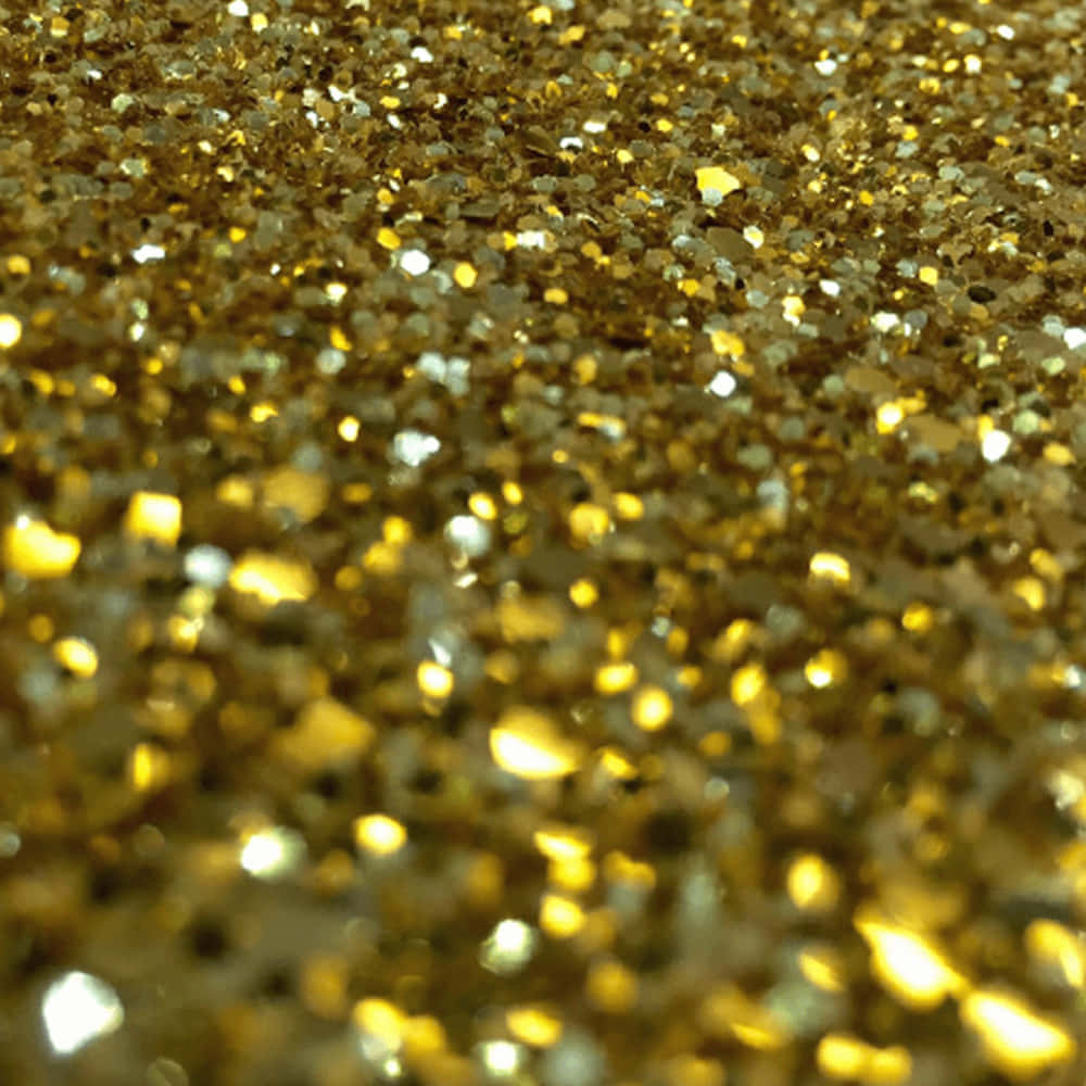 Crystal Gold Glitter Picture