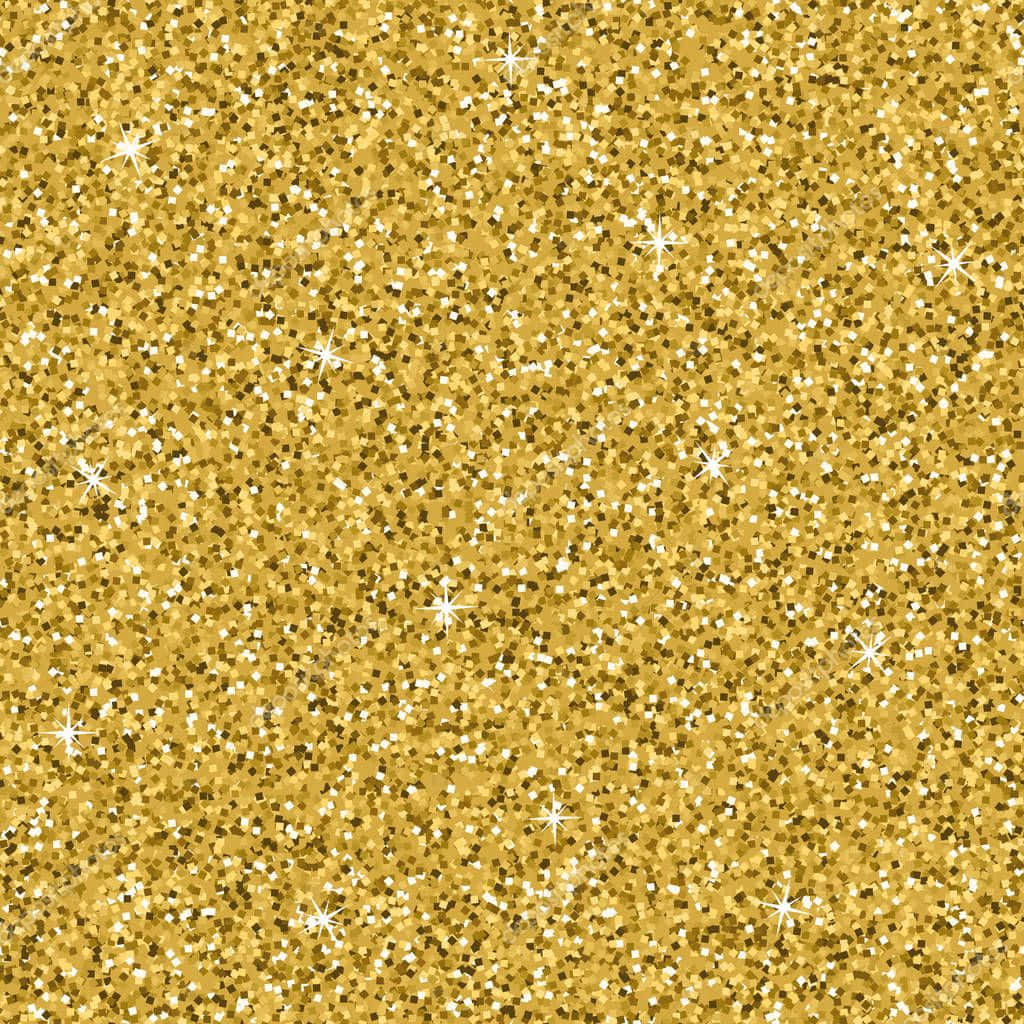 Gold Glitter Sand Picture