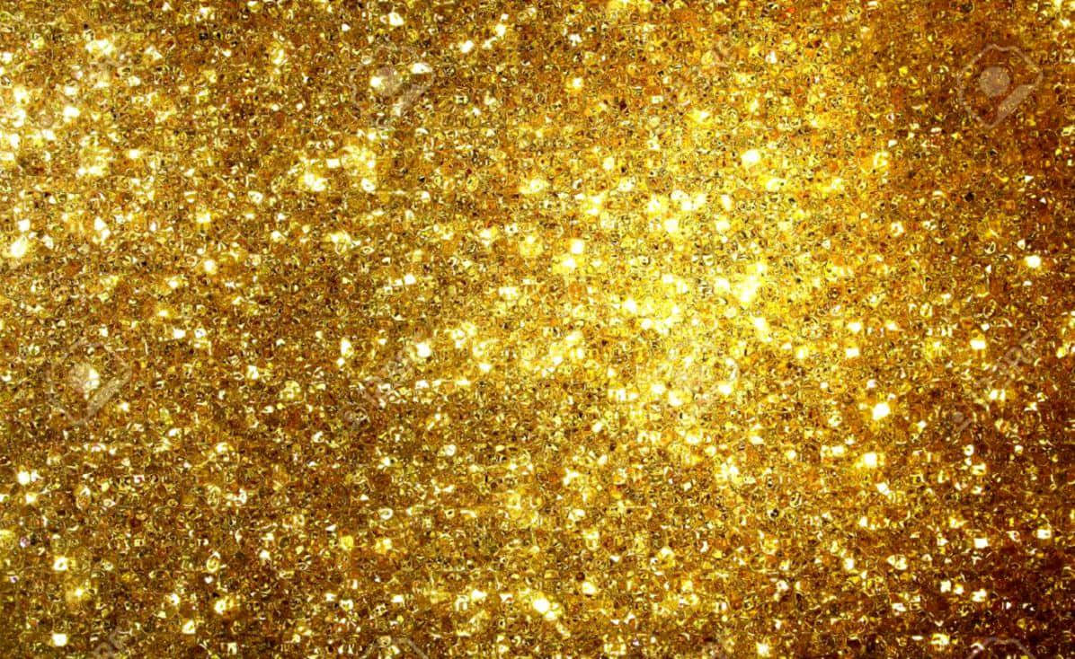 Stunninggold Glitter Picture: Fantastisk Bild Med Guldglimmer.
