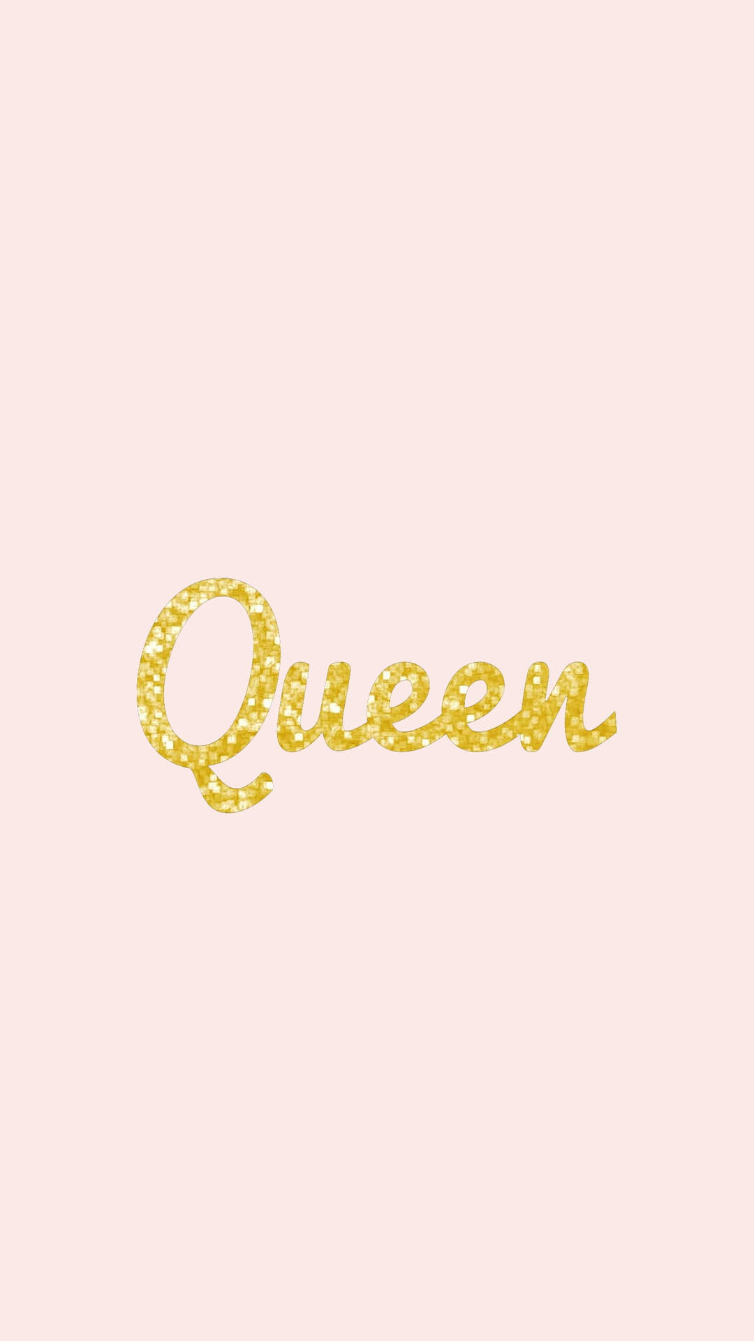 Gold Glitter Queen Girly Wallpaper